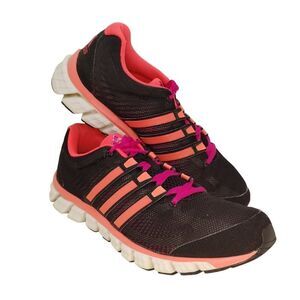 Adidas Liquid Ride Womens Pre-owned Black & Hot Pink Running Sneakers- sz. 8 1/2
